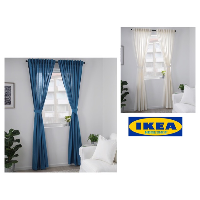 Ikea Amilde Curtains 2pcs Langsir Ikea Shopee Singapore