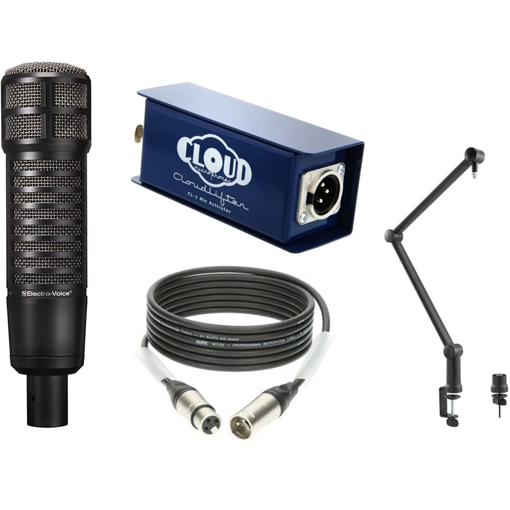 ElectroVoice RE320 Dynamic Vocal and Instrument Microphone Kit 1Year