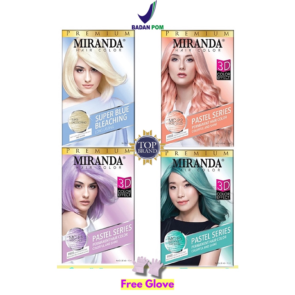 Miranda Pastel Series Permanent Hair Color 30ml | Shopee Singapore