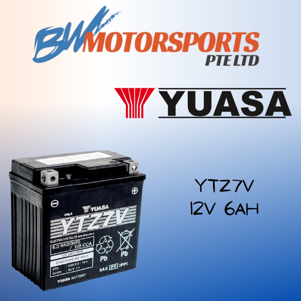 YUASA YTZ7V (AEROX BATTERY) | Shopee Singapore