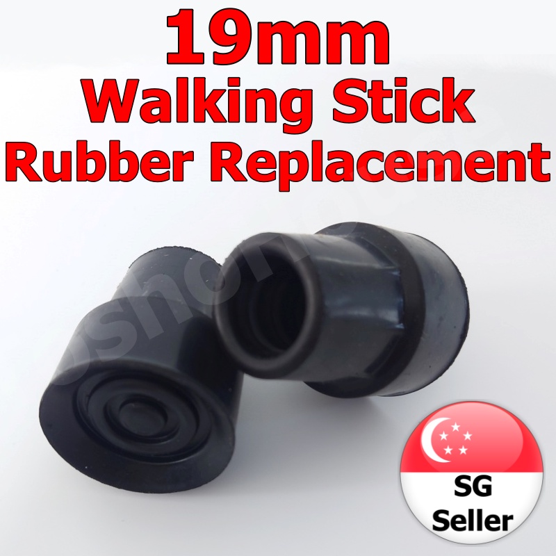 [SG Seller] 19mm Walking Stick Rubber Stopper Replacement Shopee