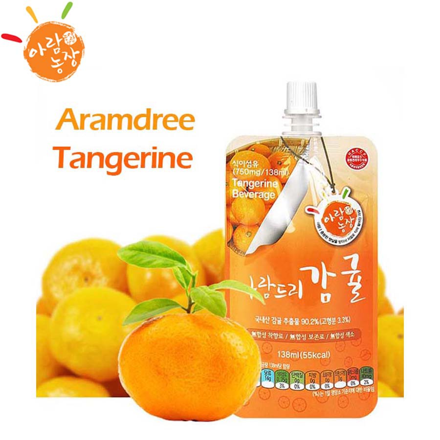 [Aram Farm] Aramdree Jeju Tangerine Juice 138mlX10packs/20packs/30packs