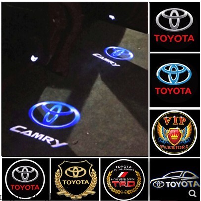 Car Door Welcome Light 4 x Logo Lamp Shadow Projector HD logo Symbol Projection Entry Lights for Toyota Crown Corolla Prado Camry 