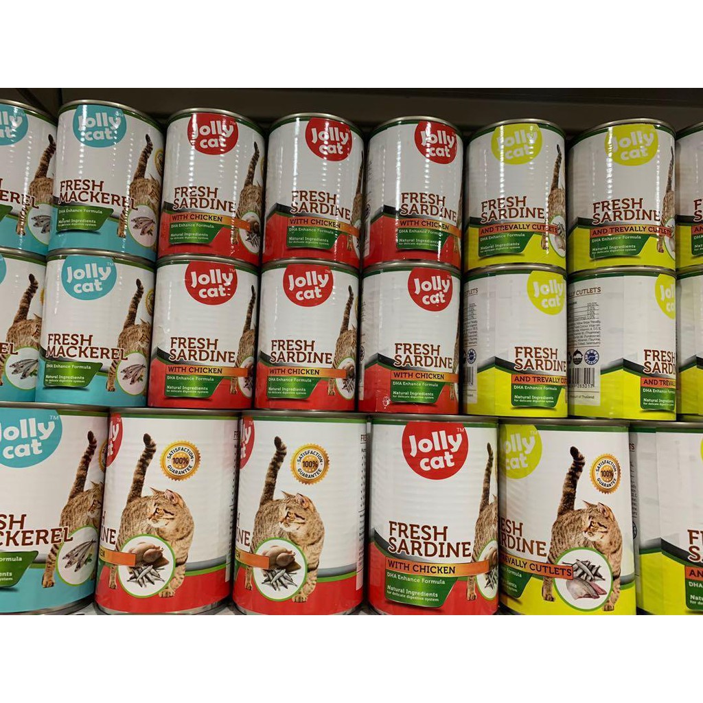 [Bundle 24 x 400g] Jolly Cat Large Canned Cat Food (Different Flavours