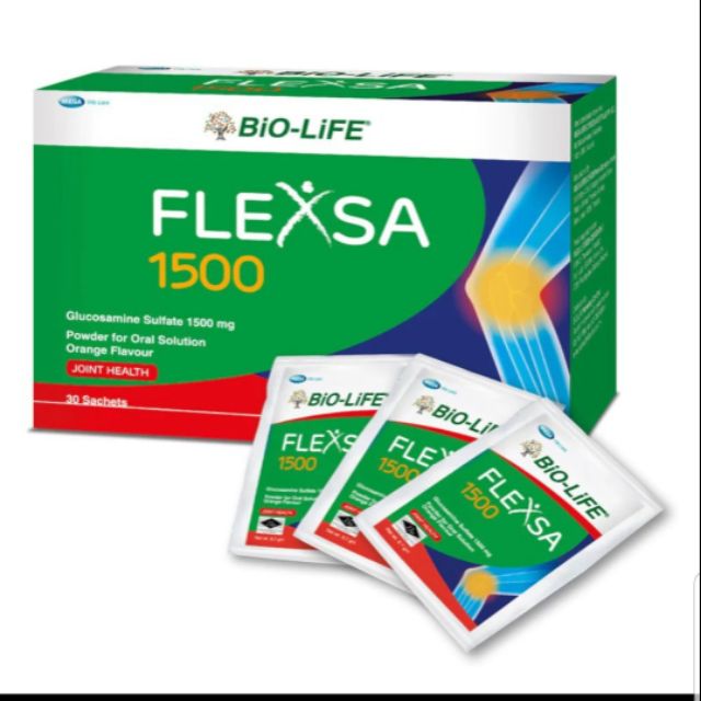 BioLife Flexa 1500 Glucosamine (30 sachets) Shopee Singapore