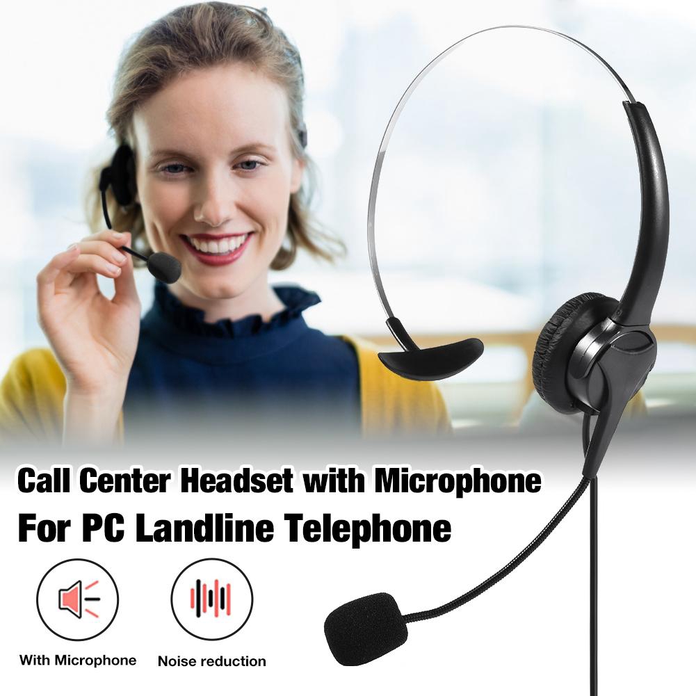 headset with mic for landline phone