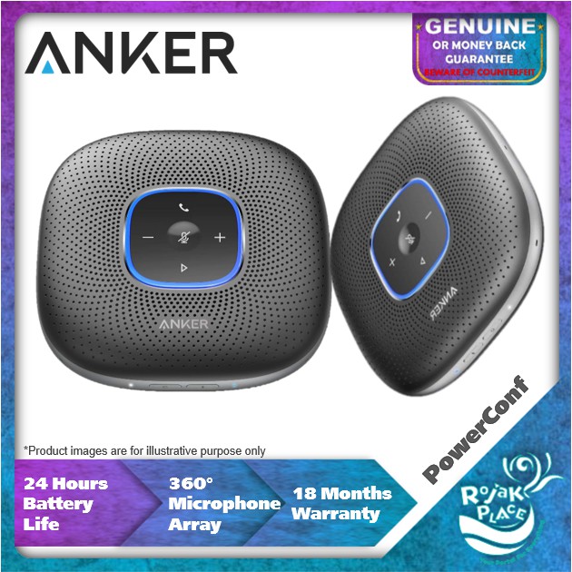 Anker A3301 Powerconf Wireless Bluetooth 5 0 Conference Meeting Speakerphone With Omni Directional Microphone Shopee Singapore