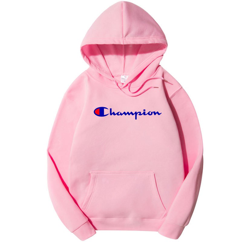 baby pink champion hoodie