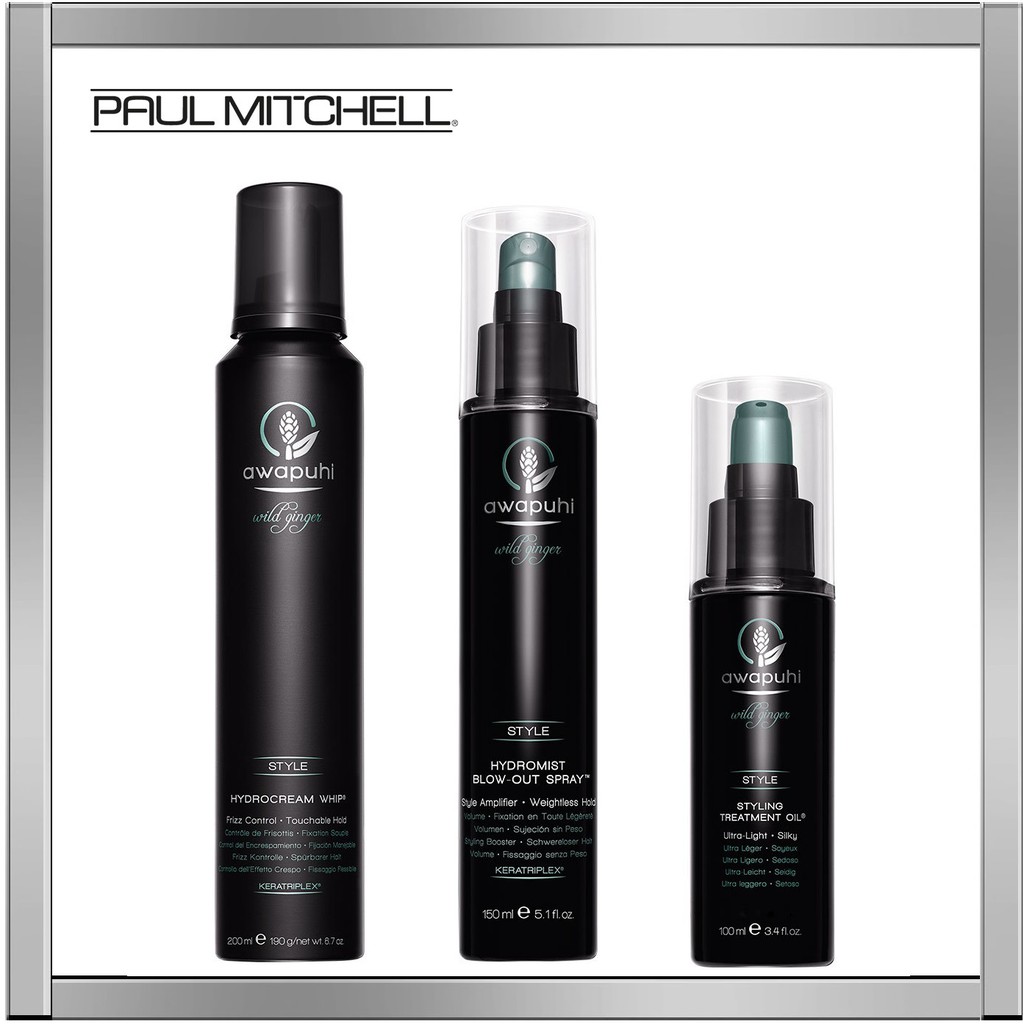 Paul Mitchell Awapuhi Wild Ginger Hydrocream Whip Hydromist Spray Treatment Oil Shopee Singapore