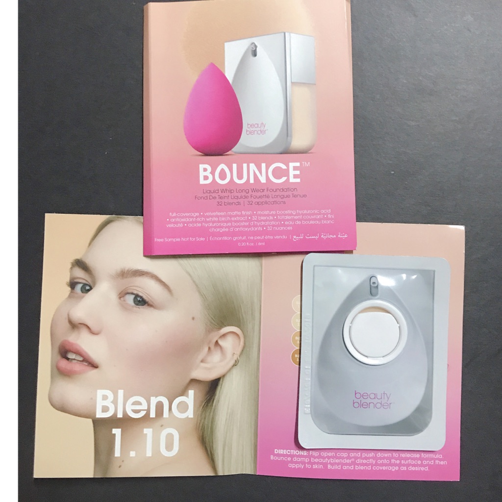 beauty blender foundation sample