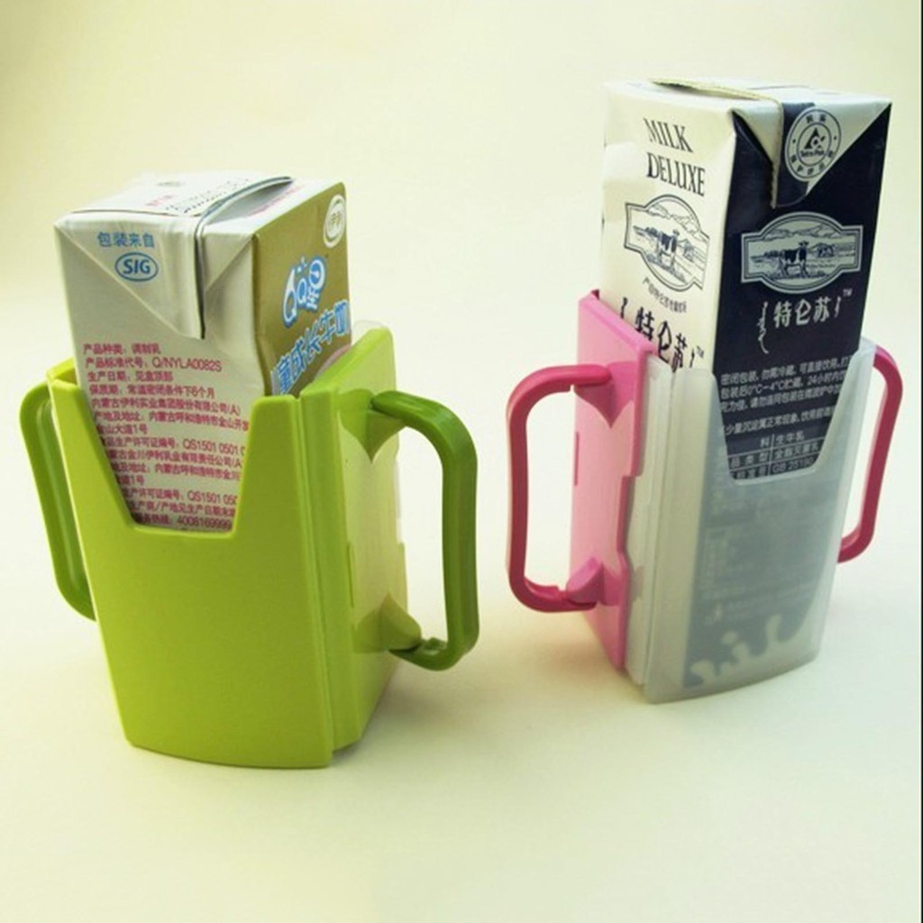 Baby Child Kids Drink Toddler Box Juice Pouch Milk Cup Holder Handles 