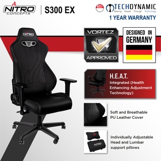 Fast Delivery Nitro Concepts S300 Fabric Gaming Chair Black Black Red Black White Shopee Singapore