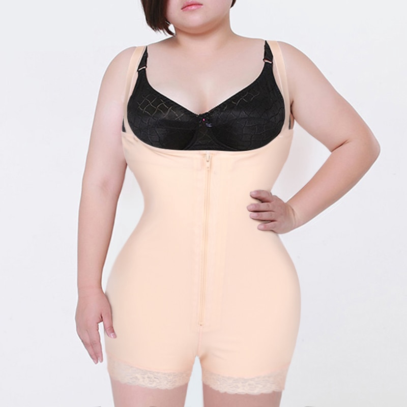 plus size waist trainer bodysuit