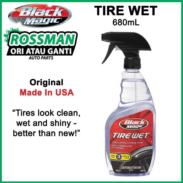 Shop Malaysia Original Black Magic Tire Wet Tire Shine Spray 680ml Made In Usa Shopee Singapore