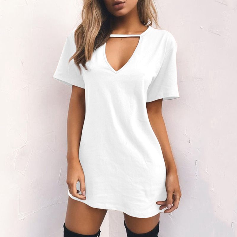 halter t shirt dress