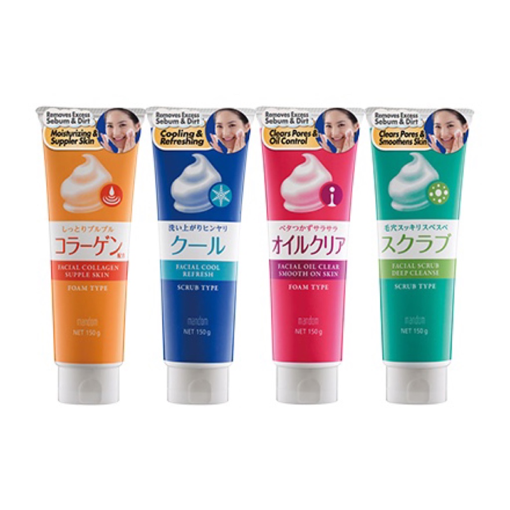 mandom facial scrub charcoal