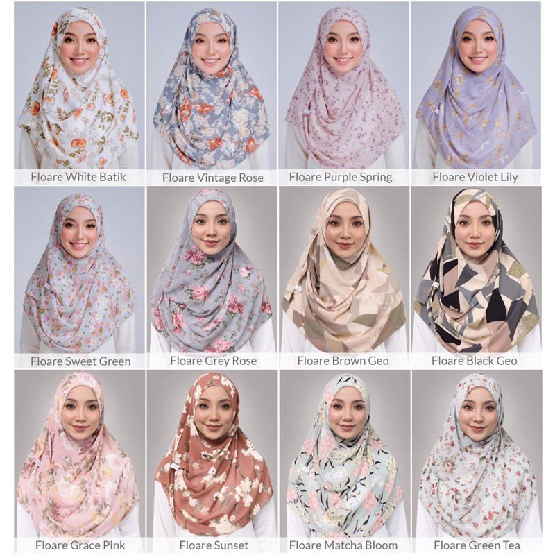 Shop Malaysia Ironless Shawl M L Xl Tudung Labuh Chiffon Instant Printed Anti Renyuk Tulip Hijab Shopee Singapore