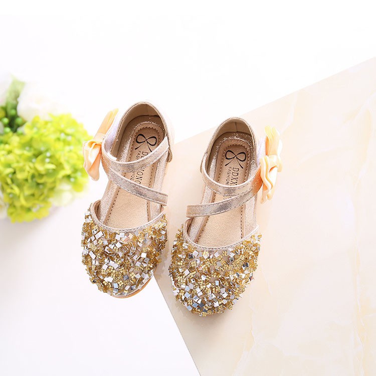 Princess Girls Shoes Diamond Children Sneakers Kids sequins Flat Dancing Shoes