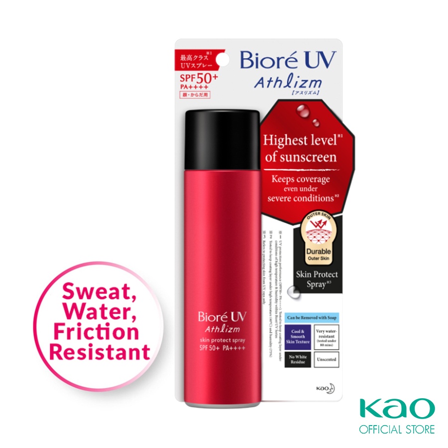 Biore Uv Athlizm Skin Protect Spray Spf50 Pa 90g Shopee Singapore