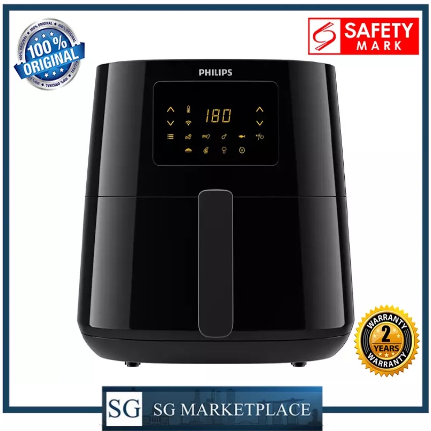 Philips HD9280 Essential Airfryer XL. Rapid Air Technology. Voice