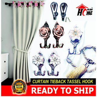 2pcs Hollow Out Curtain Tieback Tassel Hook Shopee Singapore