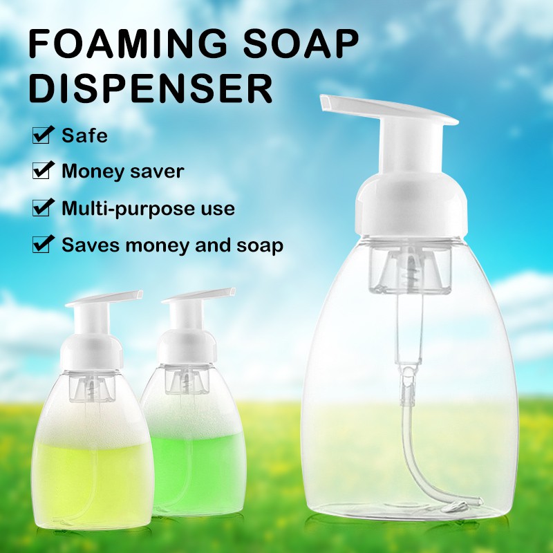 Pet Refillable 300ml Soap Empty Shampoo Water Squeezed Lotion Foam