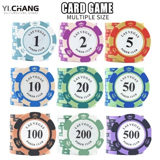 YICHANG Chip coin baccarat mahjong chip 14g crown Las Vegas Poker Chip