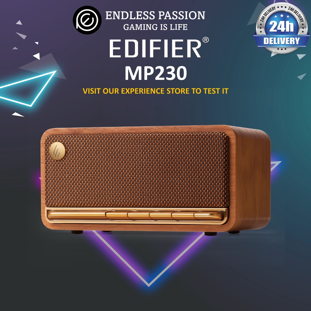 Edifier MP230 Bluetooth Portable Speakers with Classic Design and Full