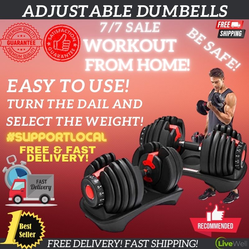 2 pcs adjustable automatic dumbbell fitness gym workout dumbbell cheap 24kg 52.5 lb gym