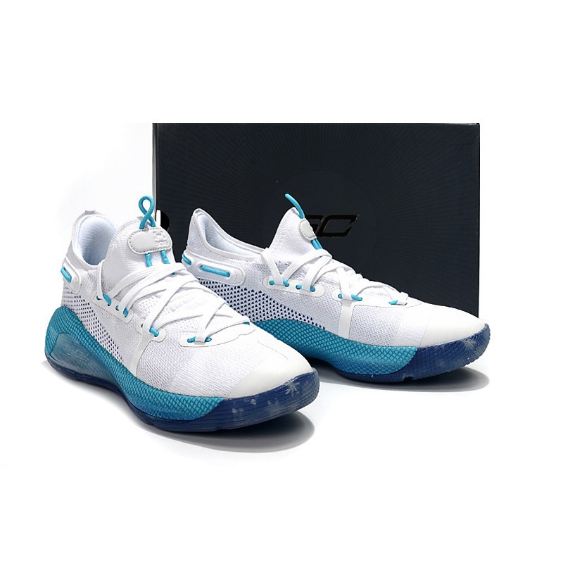 curry shoes blue and white