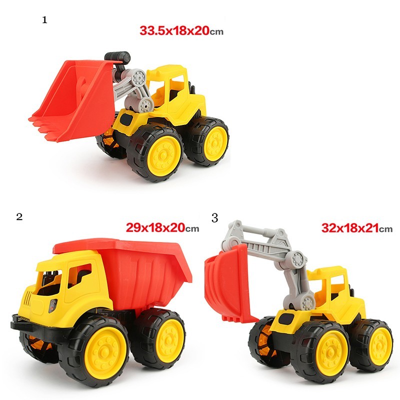 red excavator toy