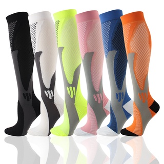 (SG Seller) Compression Socks Unisex Knee High Socks for Sports Anti-Fatigue Relief Pain Diabetic Compression Stocking #1