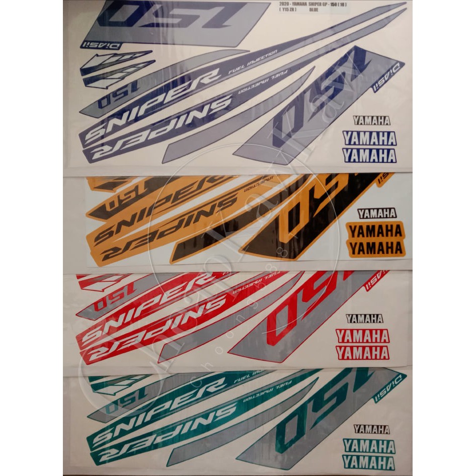 Yamaha Ysuku Y15 Y15zr Sniper 150 Gp Edition 10 Body Cover Stripe Sticker Shopee Singapore