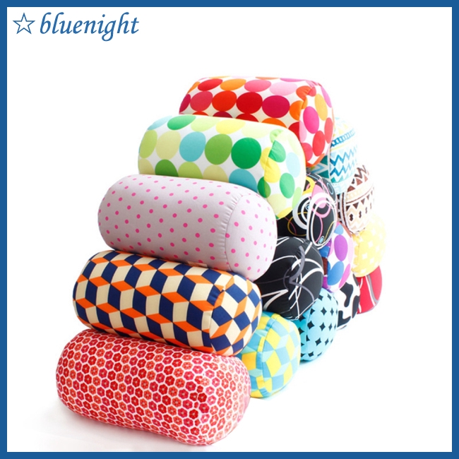 Soft Printing Microbead Roll Pillow Car Cushion Neck Head Leg Back