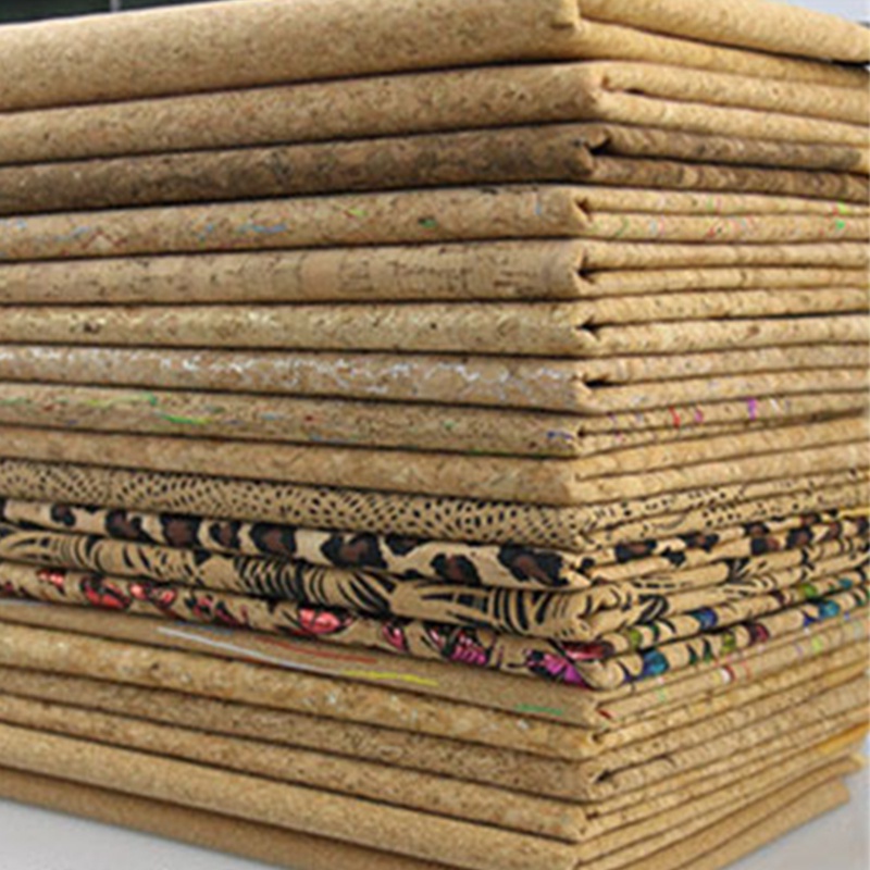 100x138cm DIY Natural Cork Leather Fabric Vegan Leather Textured Bags
