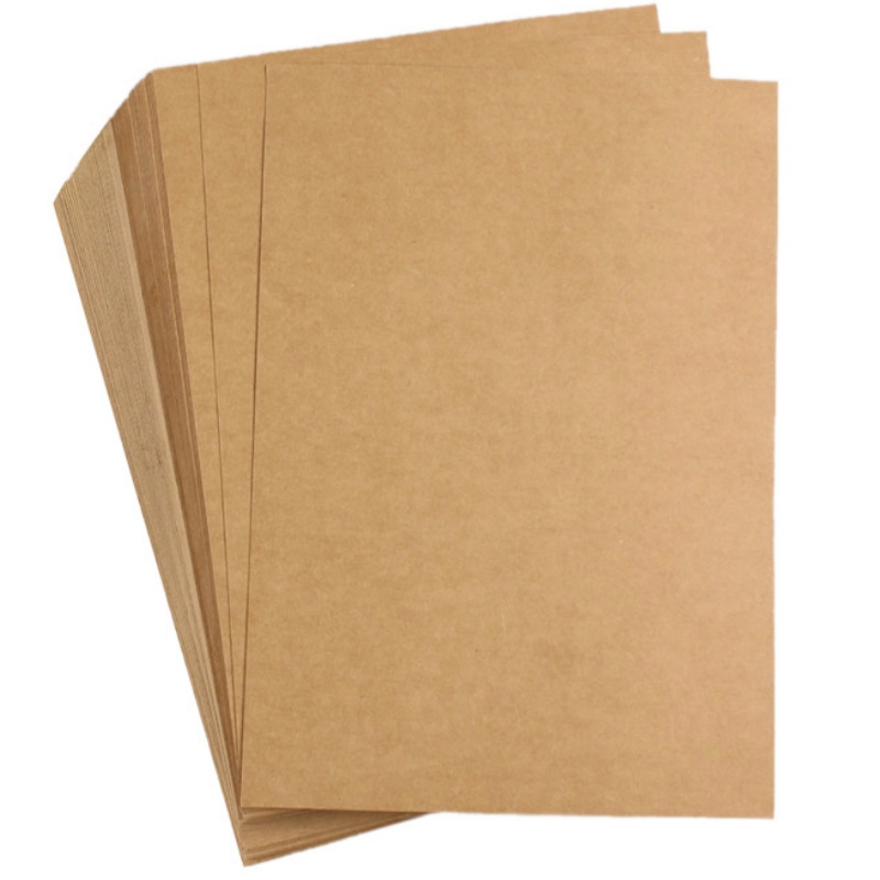 50 100sheets 200 80g A4 Kraft Brown Paper Craft Cardboard Diy Card Making Shopee Singapore