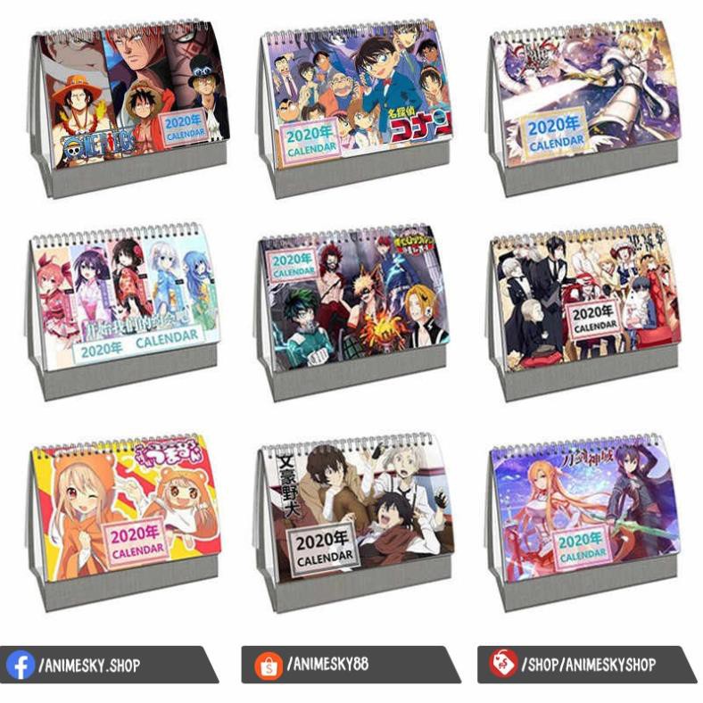 Anime Desktop Calendar Synthesize Many Models Shopee Singapore