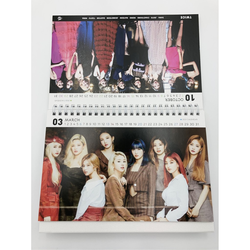 Twice 2022 Calendar Desk Calendar+1 Sticker) Twice(2021~2022) Size (23.5Cm X 15Cm) Type B |  Shopee Singapore