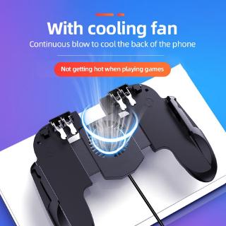 【24H SHIPS】PUBG Mobile Joystick Gamepad Gaming Cooler Recovery 6 finger control Trigger Game Shooter Controller nintendo