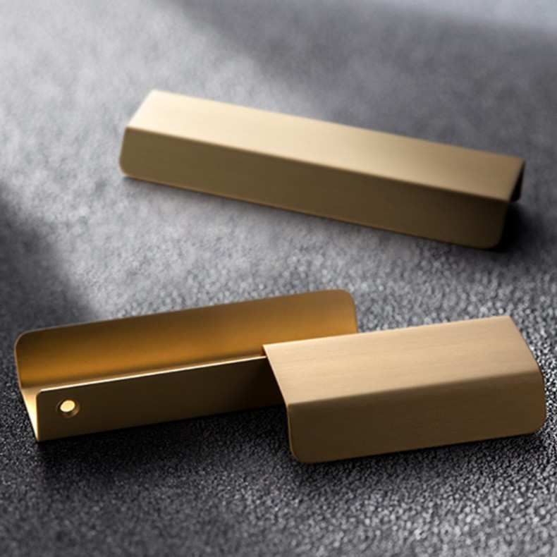 Brass Hidden Handle Tatami Handles Invisible Handle For Kitchen