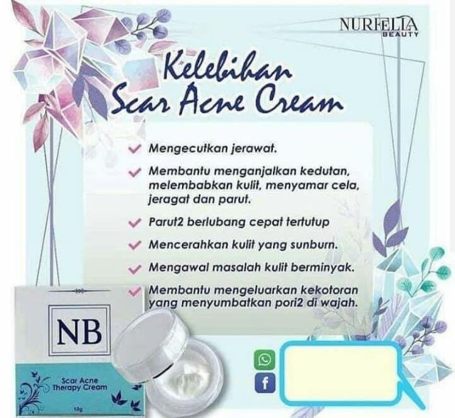 Nb Scar Acne Cream 5g 10g Original Hq Shopee Singapore