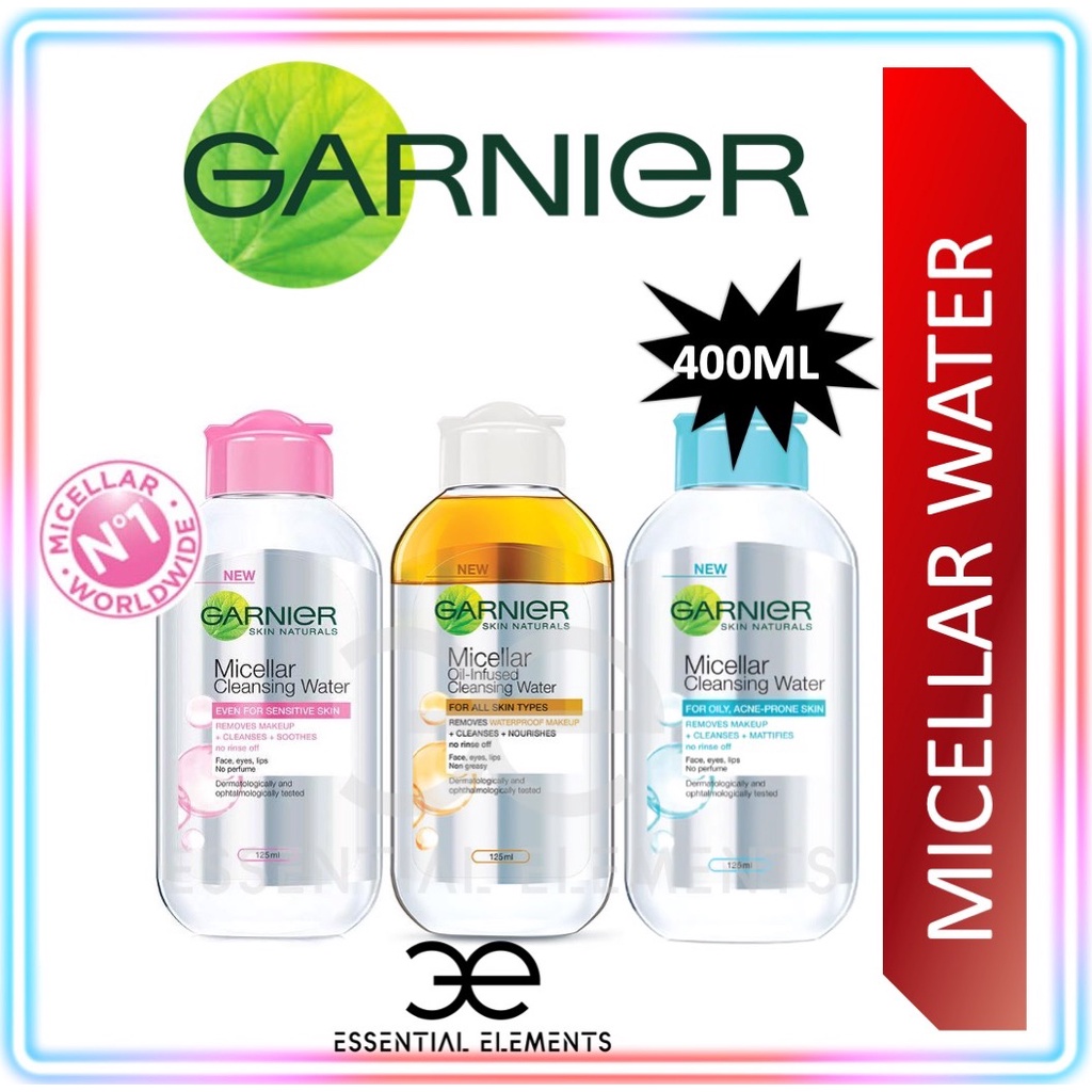 GARNIER MICELLER CLEANSING WATER FLASH DEALMAKEUP REMOVERWATERPROOF