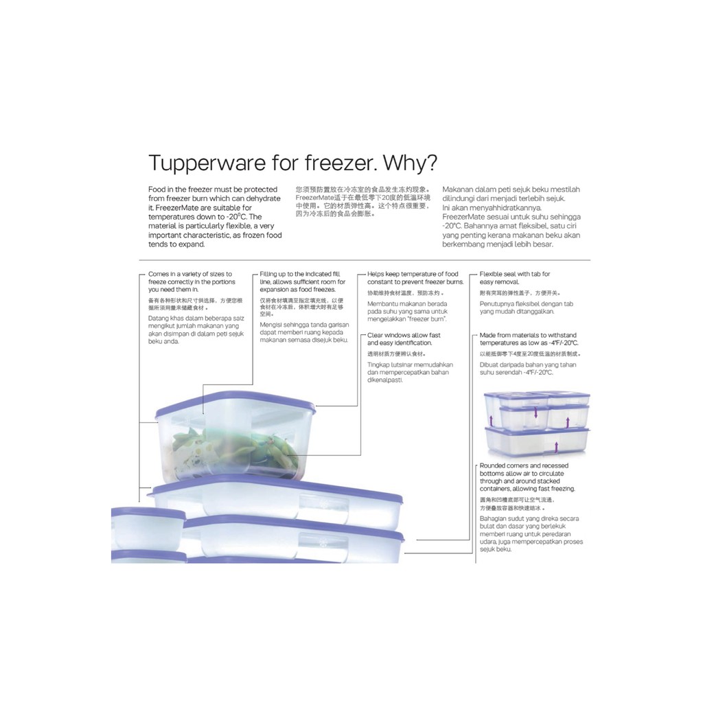 Shipping Inclusive Tupperware Freezermate Authentic Ready Stock Shopee Singapore