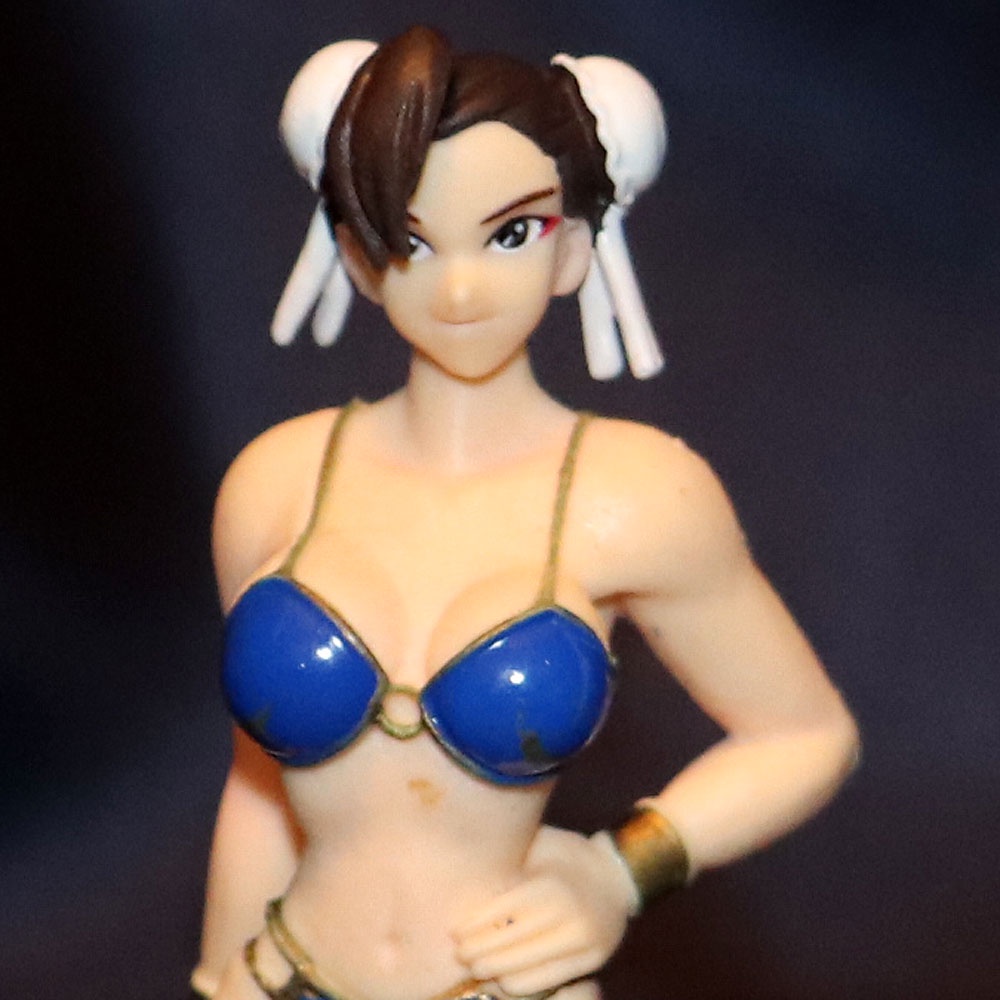 Yujin Capcom Sr Real Figure Gals Summer Street Fighter Chun Li Blue Swimsuit Gashapon Shopee