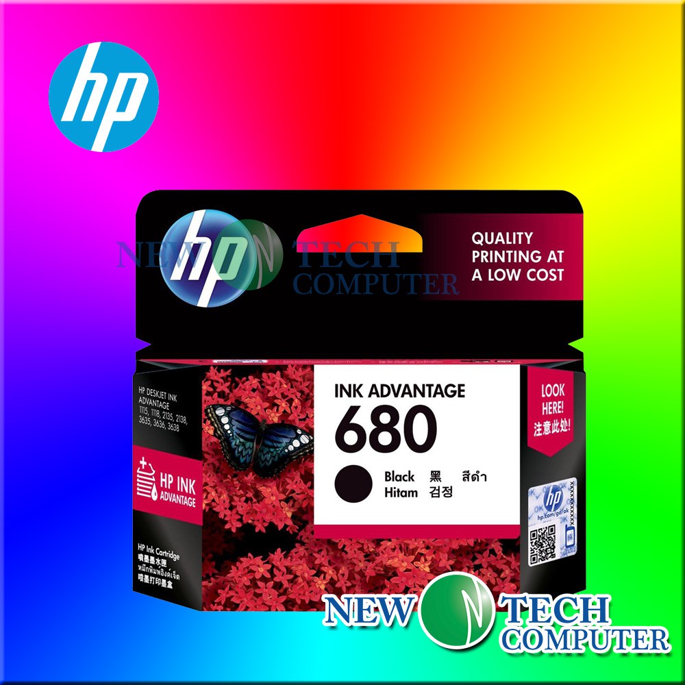 Shop Malaysia Hp 680 Black Ink Tri Color Colour Ink Cartridge Original Hp680 New Tech Shopee Singapore