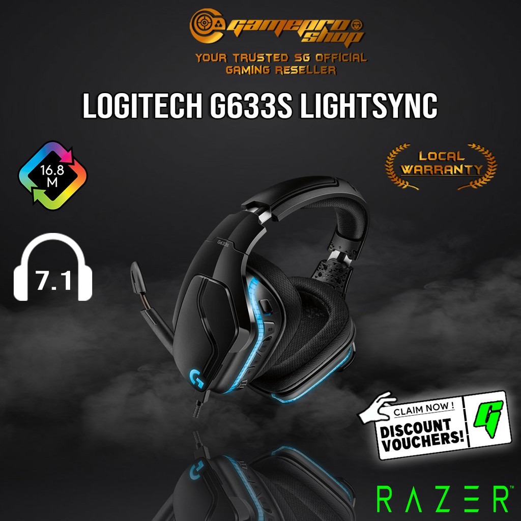 logitech g633s 7.1 lightsync