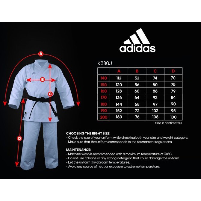 adidas wkf approved karate gi