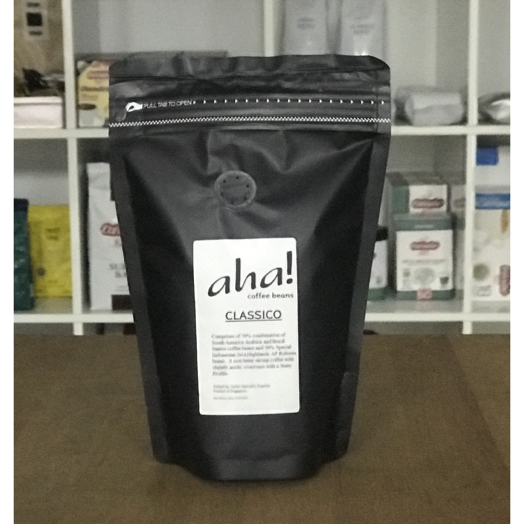 AHA! Coffee Beans CLASSICO (250gm/pkt) Shopee Singapore