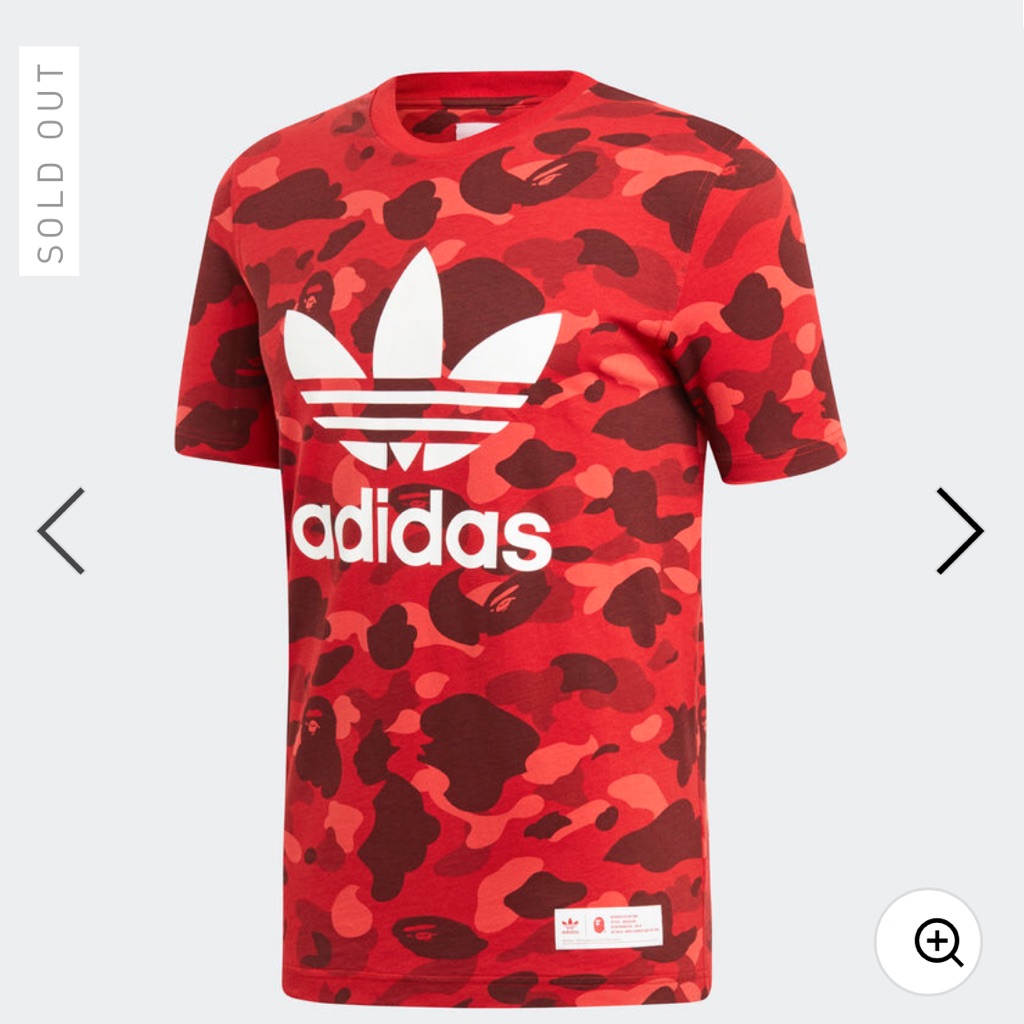 bape adidas tee