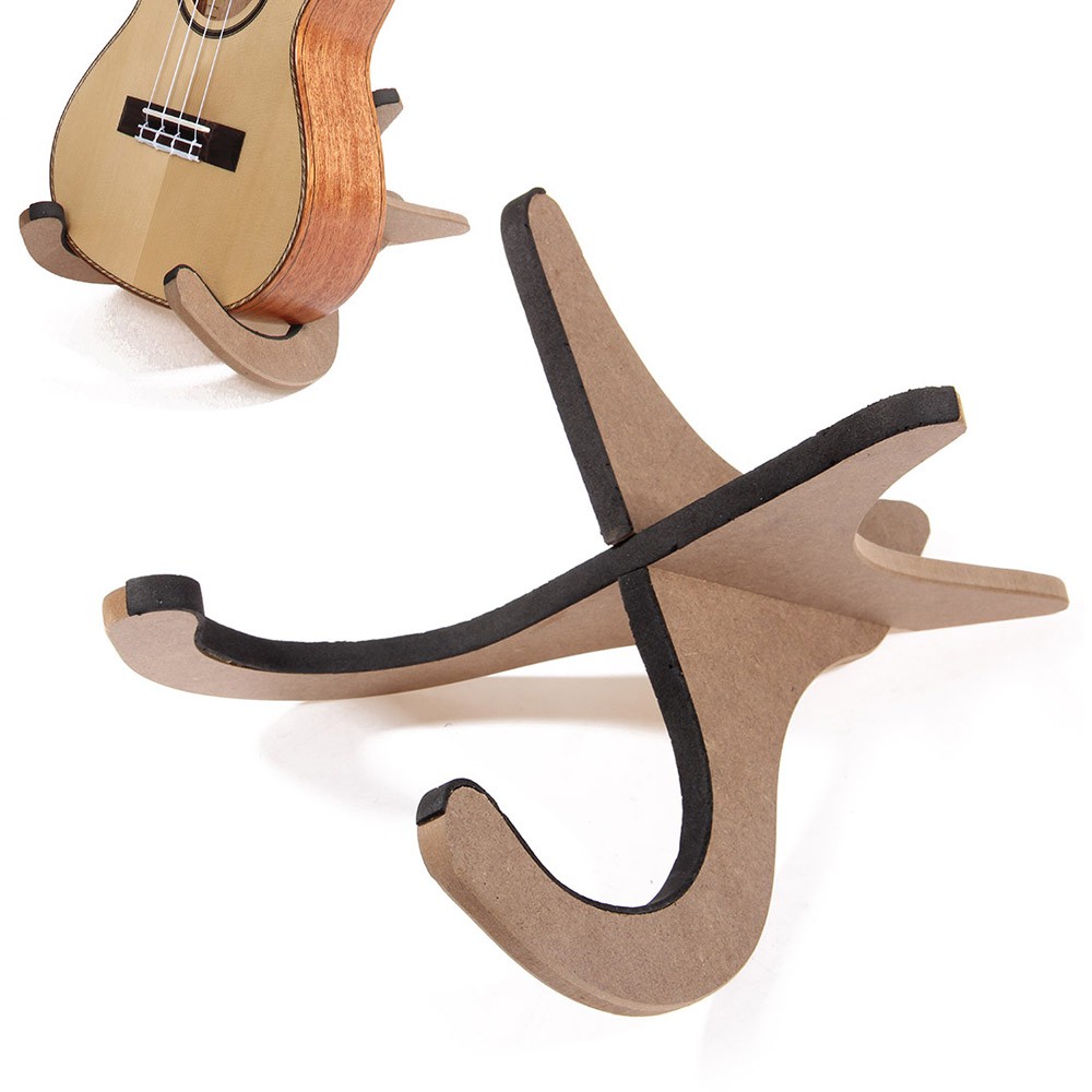 ammoon Ukulele Stand Portable Folding Wood Stand for Mandolins and Violins